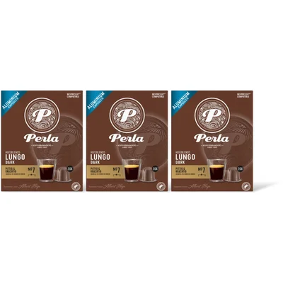 Perla Huisblends Lungo dark capsules 3-pack