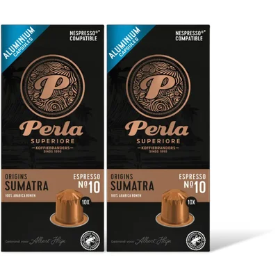 Perla Superiore Origins Sumatra espresso capsules 2-pack