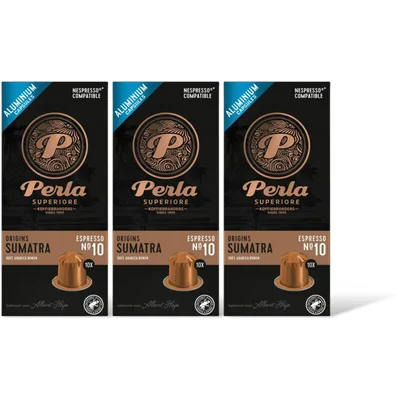 Perla Superiore Origins Sumatra espresso capsules 3-pack