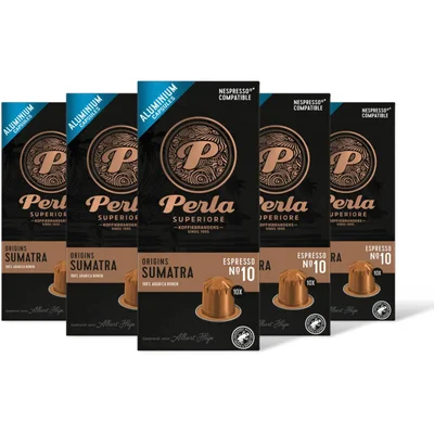 Perla Superiore Origins Sumatra espresso capsules 5-pack