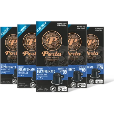 Perla Superiore Finest espresso decaffeinato capsu 5-pck