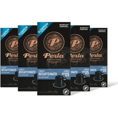 Perla Superiore Finest decaffeinato lungo capsules 5-pck