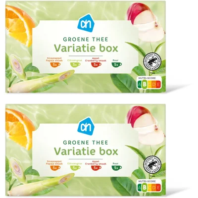 AH Groene thee variatie box 2-pack