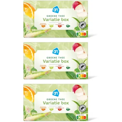 AH Groene thee variatie box 3-pack