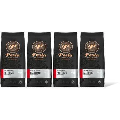 Perla Superiore Italian roast Palermo espressobone 4-pck