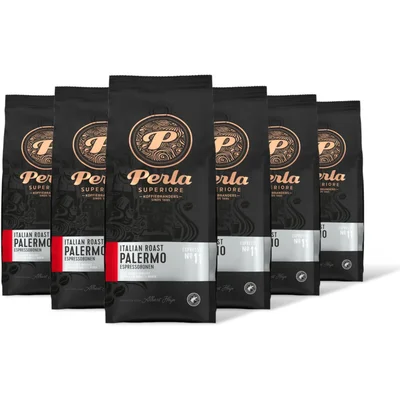 Perla Superiore Italian roast Palermo espressobone 6-pck