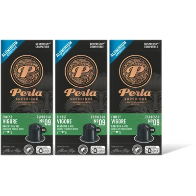 Perla Superiore Finest espresso vigore capsules 3-pack