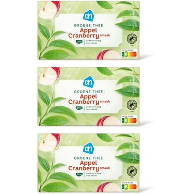 AH Groene thee appel cranberry 3-pack