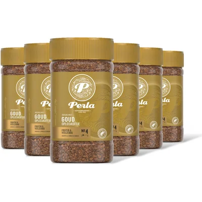 Perla Huisblends Goud oploskoffie 6-pack