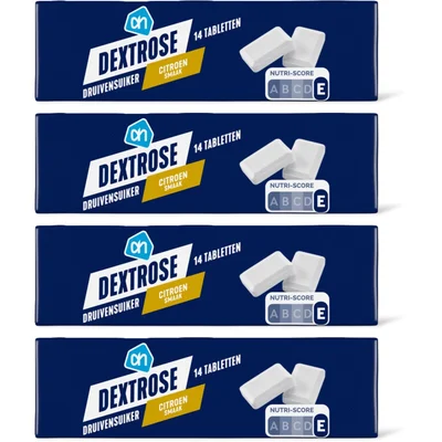 AH Dextrose tabletten citroen smaak 4-pack