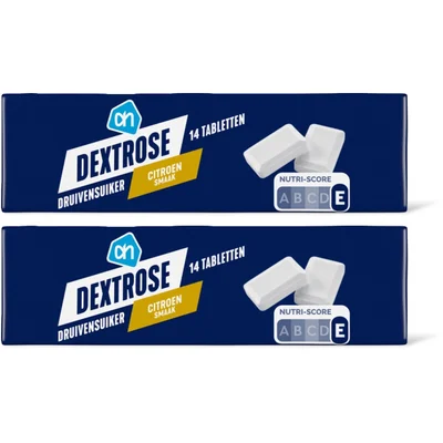 AH Dextrose tabletten citroen smaak 2-pack
