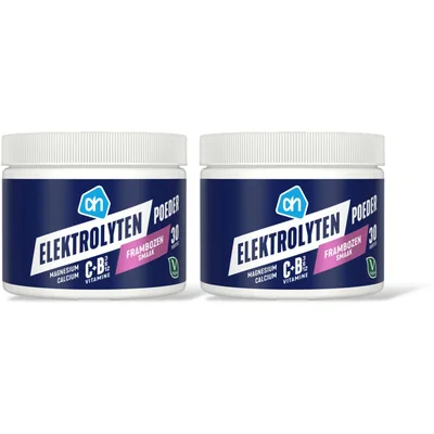 AH Elektrolyten poeder frambozen smaak 2-pk