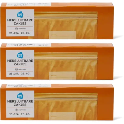 AH Hersluitbare zakjes 3-pack