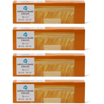 AH Hersluitbare zakjes 4-pack