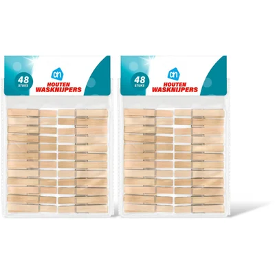 AH Houten wasknijpers 2-pack