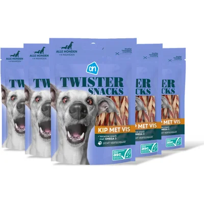 AH Twister snacks kip met vis 5-pack