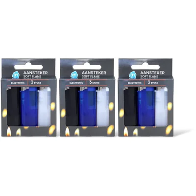 AH Elektronische aanstekers 3-pack
