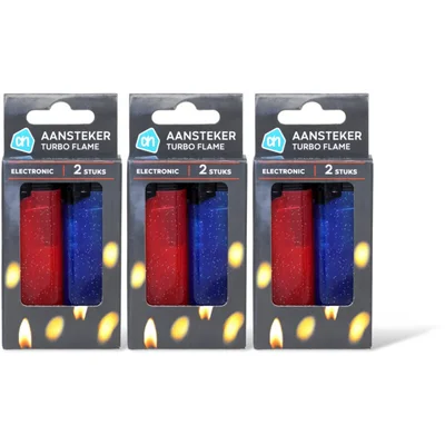 AH Elektronische aansteker F2 turbo 3-pack