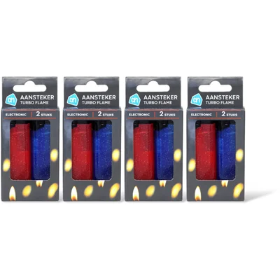 AH Elektronische aansteker F2 turbo 4-pack