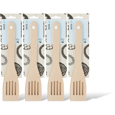 AH Beukenhouten spatels 35cm 4-pack