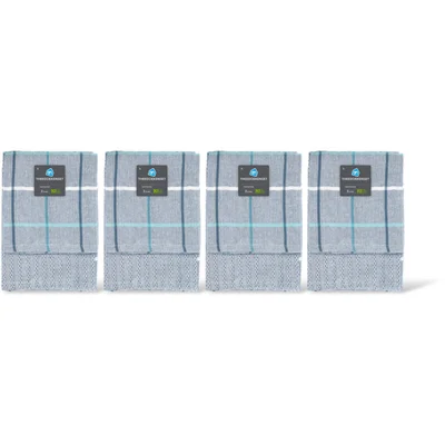 AH Theedoek blauw set van 2 4-pack