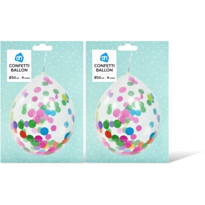 AH Confetti ballon 2-pack