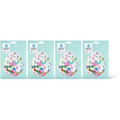 AH Confetti ballon 4-pack