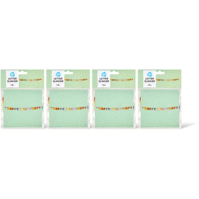 AH Letterslinger kleur 4-pack