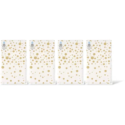 AH Tafellaken goud stip 138x220cm 4-pack