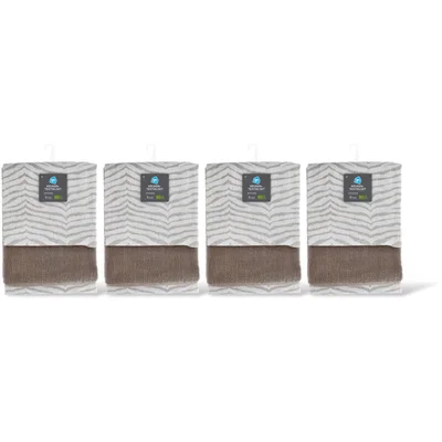 AH Keuken- en theedoek taupe set van 2 4-pk