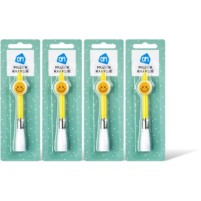 AH Muziekkaarsje smile 4-pack