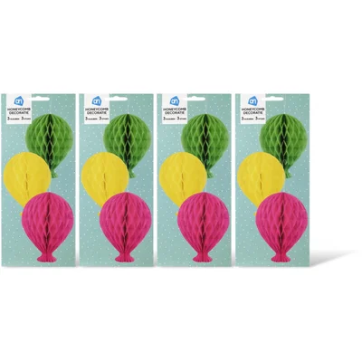AH Honeycomb decoratie 4-pack