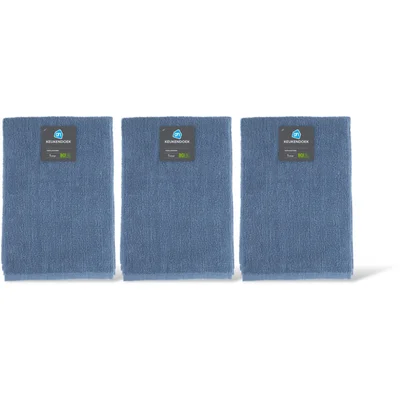 AH Keukendoek blauw 3-pack