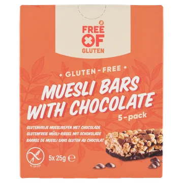 Free Of Gluten GV Mueslibars choco 125g