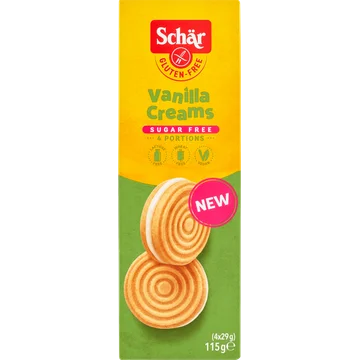Schär Vanilla Creams glutenvrij 115g