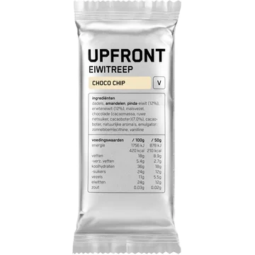 Upfront Eiwitreep Choco Chip 50g