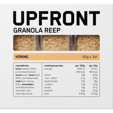 Upfront Granola Reep Honing 3 stuks