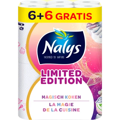 Nalys Keukenpapier limited edition 6+6 rollen gratis