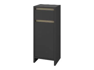 LIVARNO® Badkamerkast met 1 deur en 1 lade Oslo, antraciet