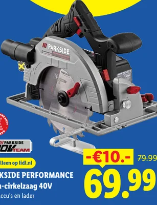 PARKSIDE PERFORMANCE Accu-cirkelzaag 40V