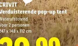 CRIVIT Verduisterende pop-up tent