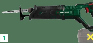 PARKSIDE Accu-reciprozaag 20 V