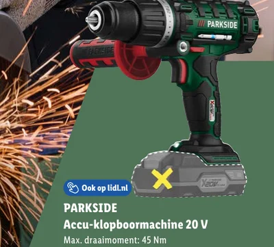 PARKSIDE Accu-klopboormachine 20 V
