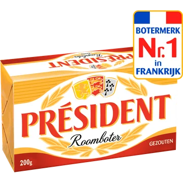 Président Roomboter Gezouten 200 g