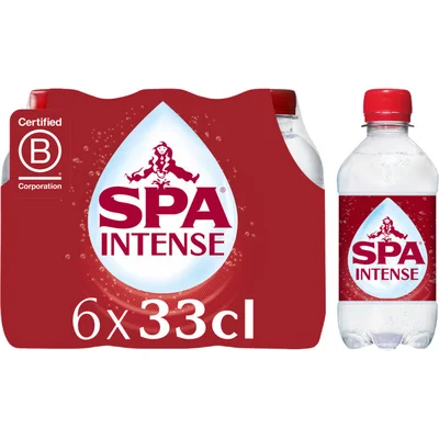 SPA INTENSE Bruisend Natuurlijk Mineraalwater 4 x 6 x 33 cl (6 st)