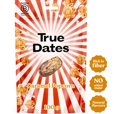 True Dates Caramel popcorn