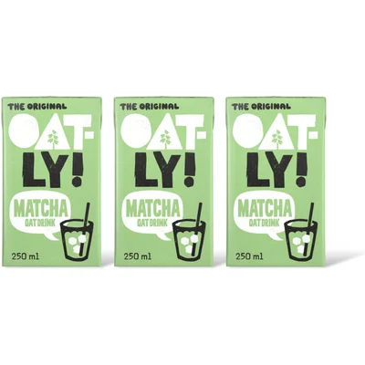 Oatly! Matcha oat drink 3-pack