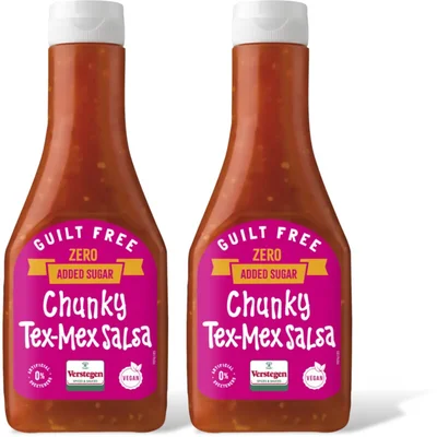 Verstegen Chunky tex-mex salsa zero 2-pack