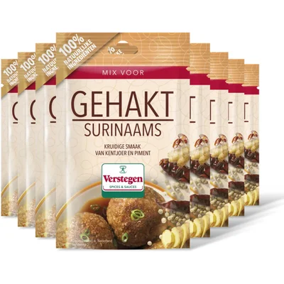 Verstegen Kruidenmix voor gehakt Surinaams 8-pack