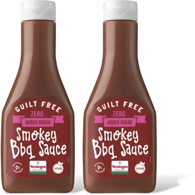 Verstegen Smokey BBQ saus zero added sugar 2-pack